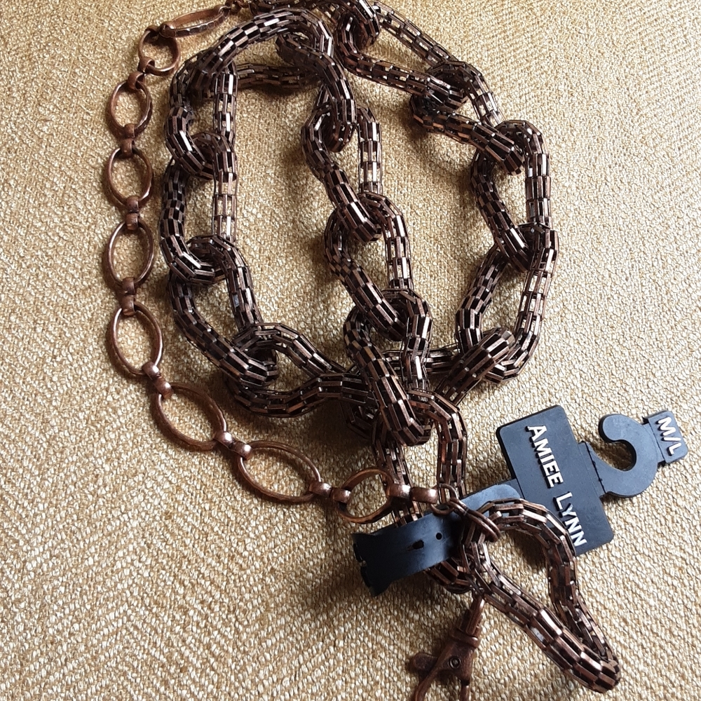🌞 Amiee Lynn Copper Metal Belt | New! M/L